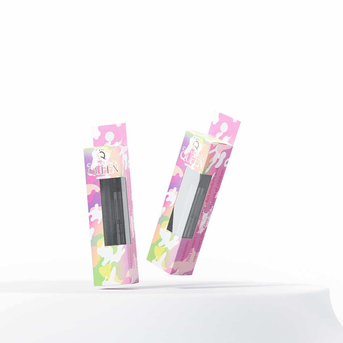vape cartridge packaging with window